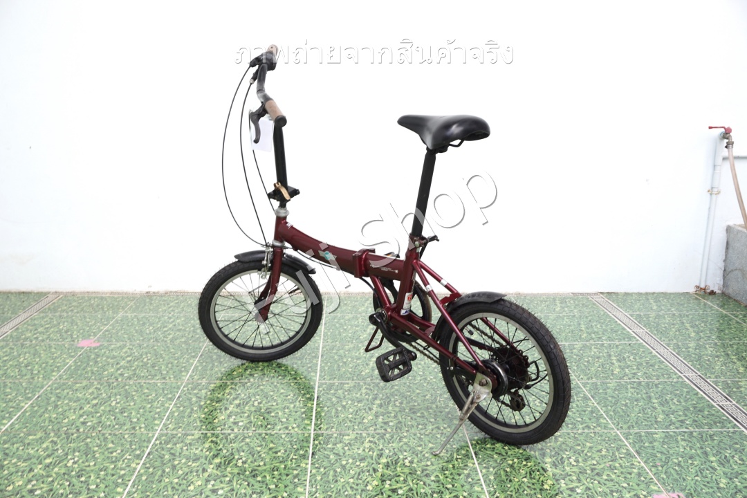 จักรยานพับได้ญี่ปุ่น - ล้อ 16 นิ้ว - มีเกียร์ - Mini Cooper - สีแดง [จักรยานมือสอง]