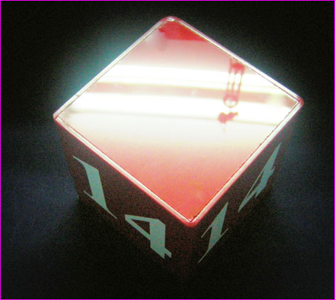 กล่องแสดงหมายเลขคิวรถ ทรงสี่เหลี่ยมลูกเต๋า (ฝาปิด)+ติดตัวเลข