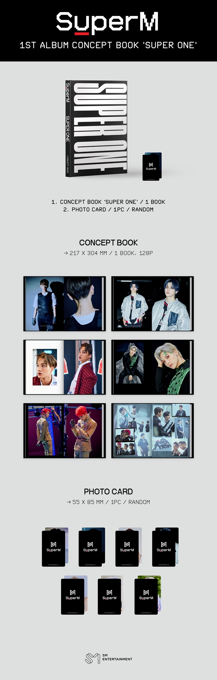 [PRE-ORDER] SuperM - SuperM 1st Album Concept Book "SUPER ONE"