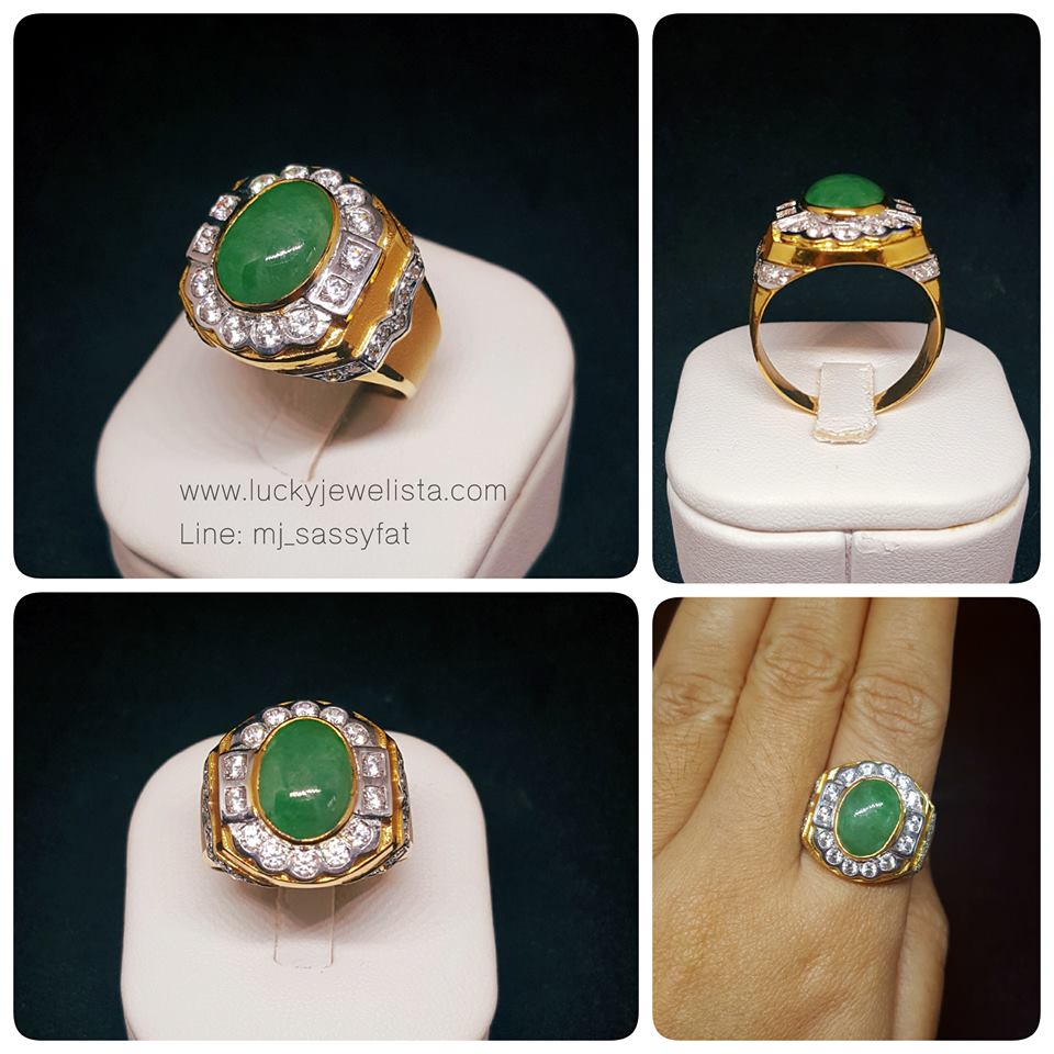 แหวนหยกแท้ (NaturalJade) งานสั่งทำและจัดงบประมาณตามที่ลูกค้าต้องการค่ะ 1