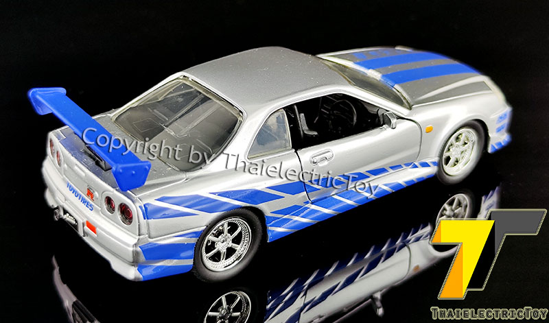 โมเดลรถ Nissan Skyline GT-R (R34) ของไบรอัน โอคอนเนอร์ ขนาด 1:32