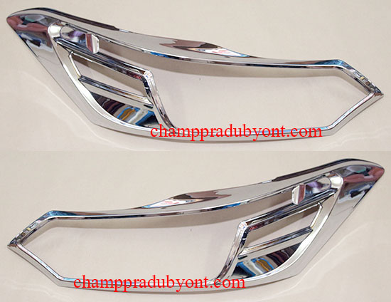 ครอบไฟหน้าโครเมี่ยม TOYOTA VIOS 13-16 รุ่น J และ E
