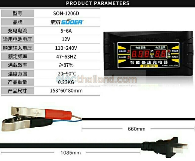 S214:Battery charge เครื่องชาร์จแบตเตอรี่