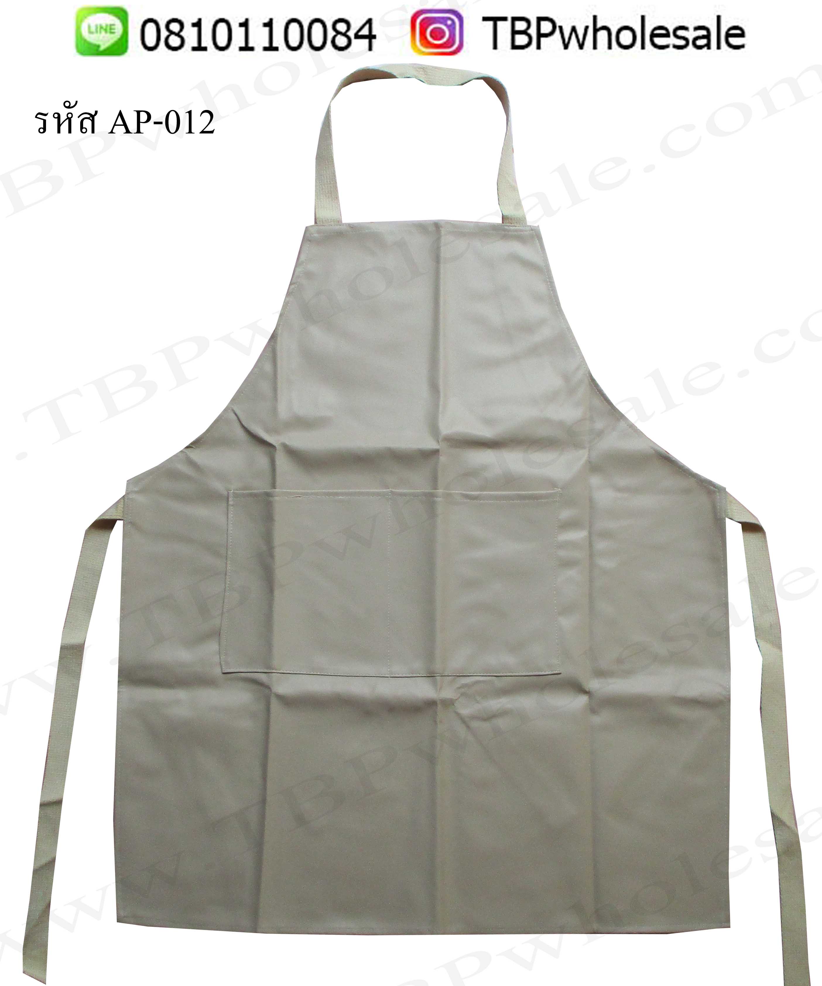 AP-012===ราคาส่ง 120 บาทต่อผืน ขั้นต่ำ 100 ผืน ผ้ากันเปื้อนหนังเทียมรุ่น มีสองกระเป๋าหน้า คุณภาพดีค่ะ (สั่งสีได้ค่ะ) Tel:08101100084/023972066