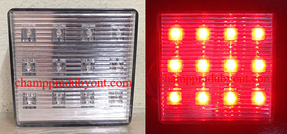 ไฟทับทิมกันชนท้าย HONDA CIVIC 06-12 ขาว LED สำหรับกันชน MUGEN RR