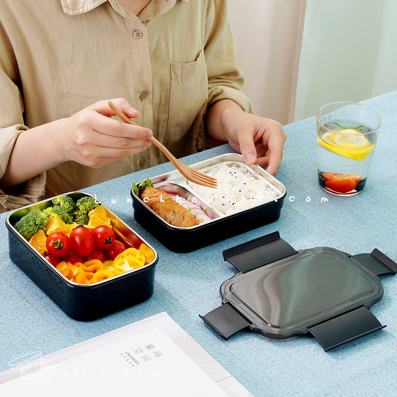 Stainless Bento Set Korea Style - กล่องเบนโตะสแตนเลส 2 ชั้น