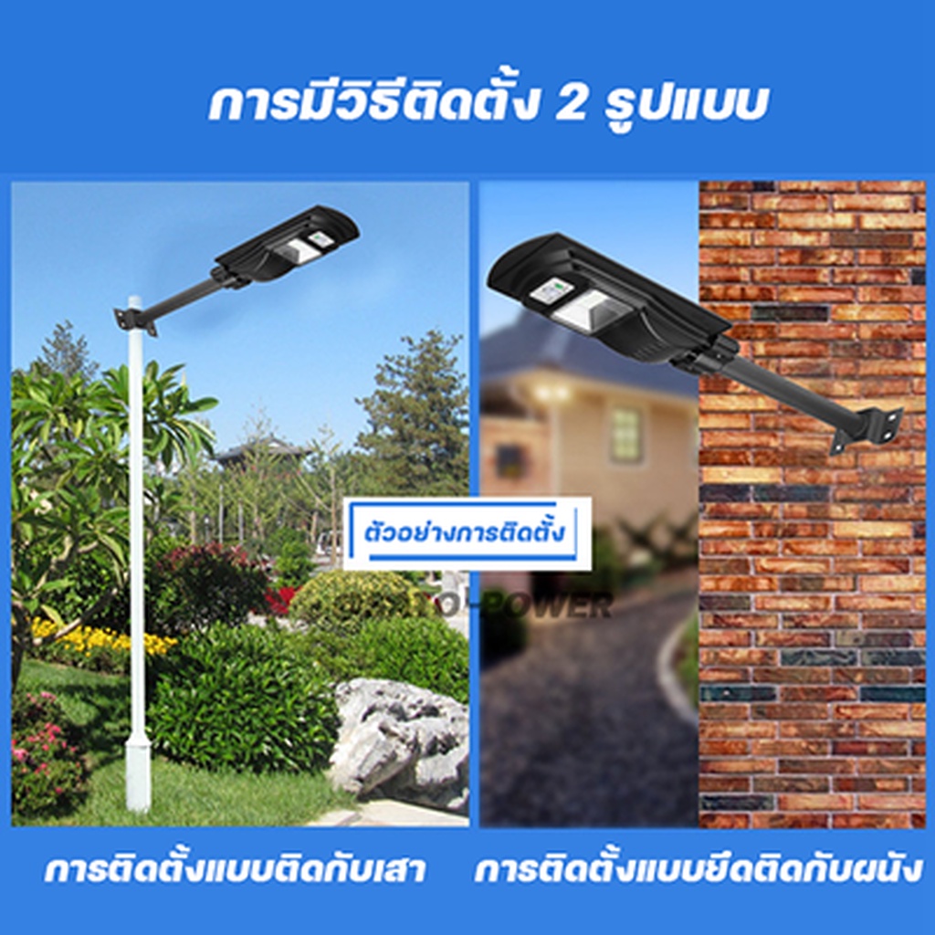 โคมไฟถนนโซล่าเซลล์ (Solar Street Light), 40วัตต์ / LMK-ST5730-40W Solar Street Sensor Light โคมไฟถนน โคมไฟโซล่าเซลล์ ... LMK-ST5730