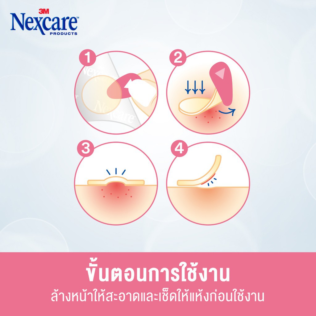 3M Nexcare เน็กซ์แคร์™ แผ่นซับสิวรุ่นใส ขอบบาง (12 ชิ้น)