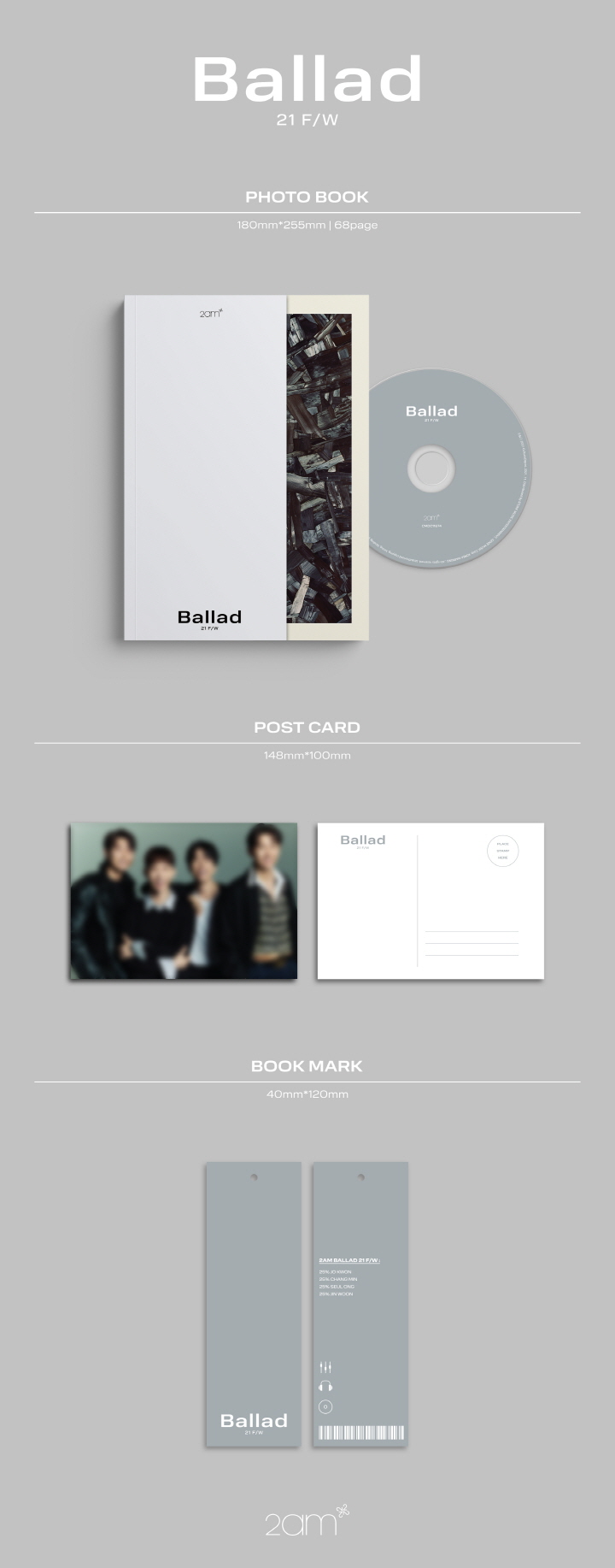 [PRE-ORDER] 2AM - "Ballad 21 F/W"