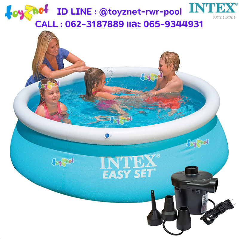 Intex Easy Set Pool 6 ft. (1.83x0.51 m.) no.28101 + Electric Air Pump