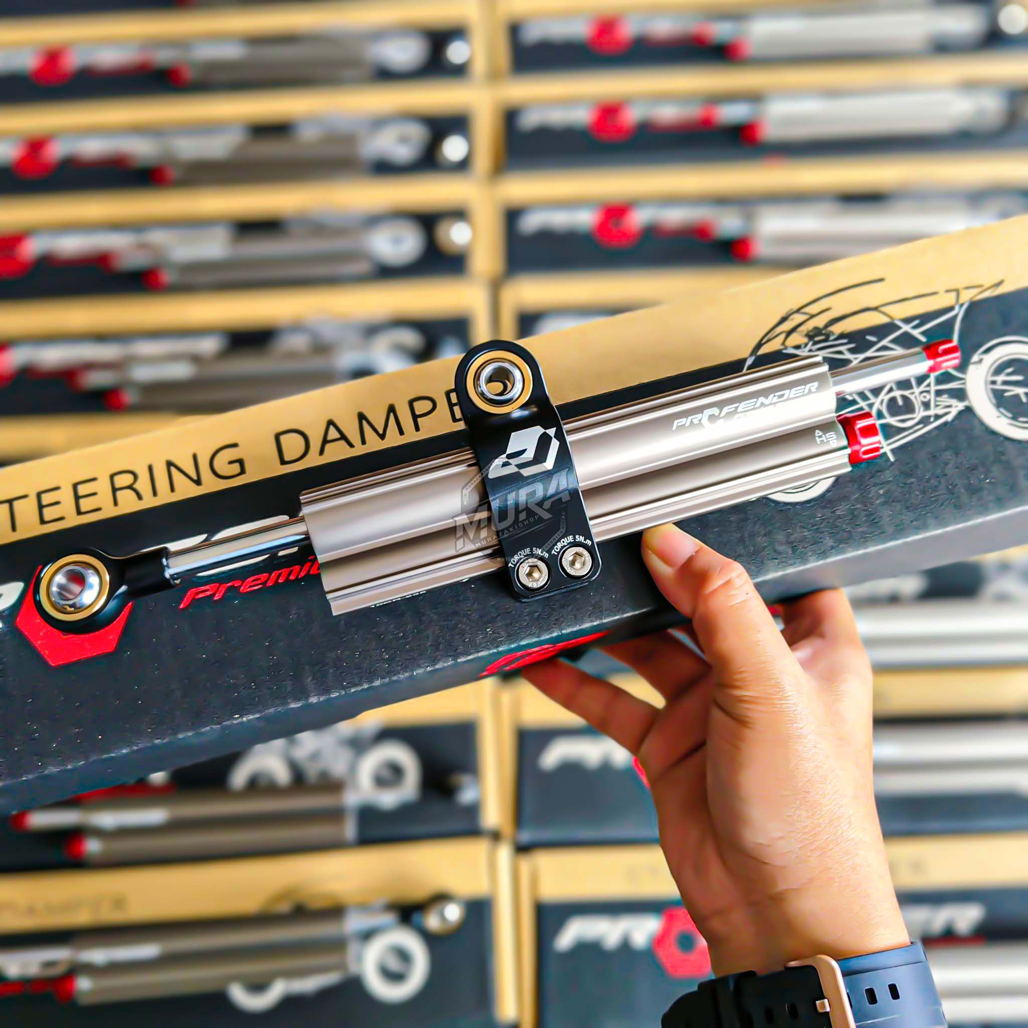 กันสะบัด Profender X-series ขนาด 75mm. ปรับได้ 18 ระดับ วัสดุงาน CNC ทั้งหมด 4900.-