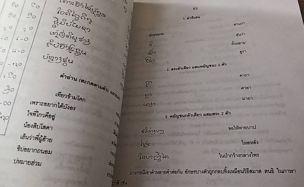 ตำราเรียนอักษรโบราณอีสาน