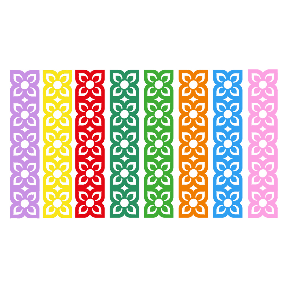 Plastic Ribbons for Decoration Tradition Thai Art Pattern