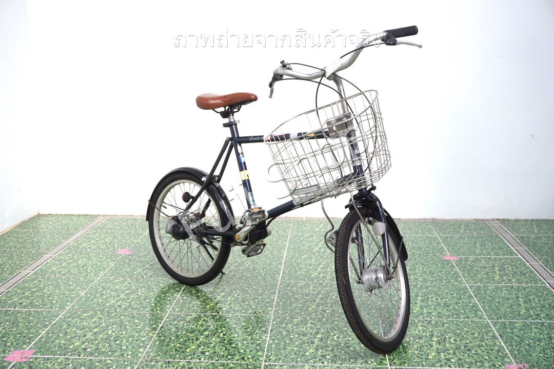 จักรยานญี่ปุ่น - ล้อ 20 นิ้ว - มีเกียร์ - เพลา-Marushi - สีน้ำเงิน [จักรยานมือสอง]