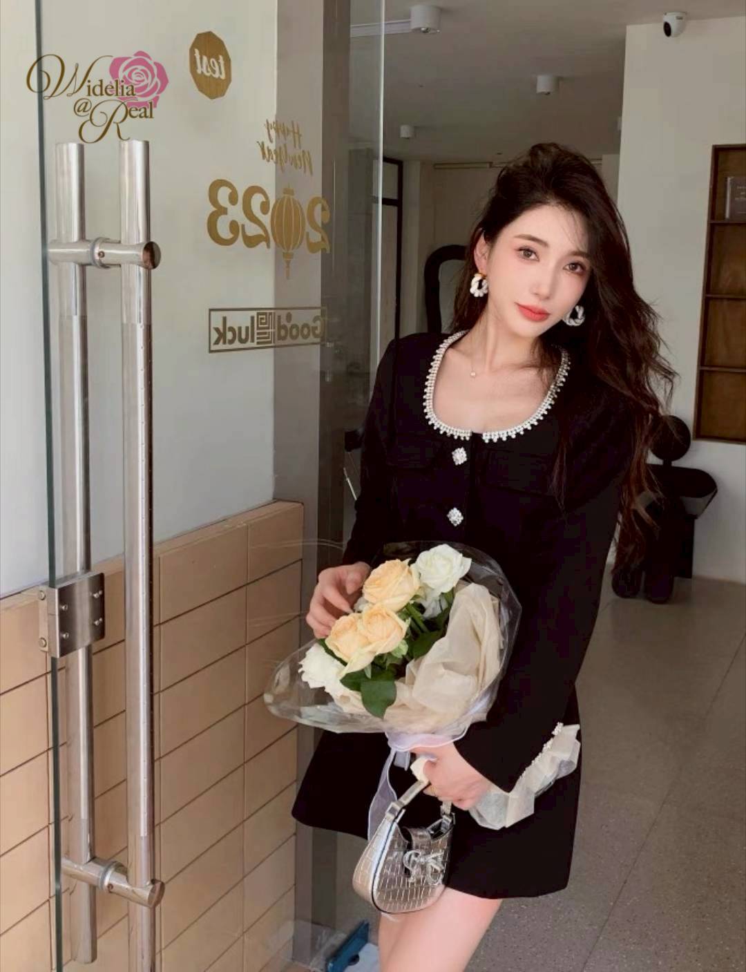 Korea Dress เดรสสั้น ตัวสวย งานดี งานเก๋ ใส่ง่าย แขนยาว