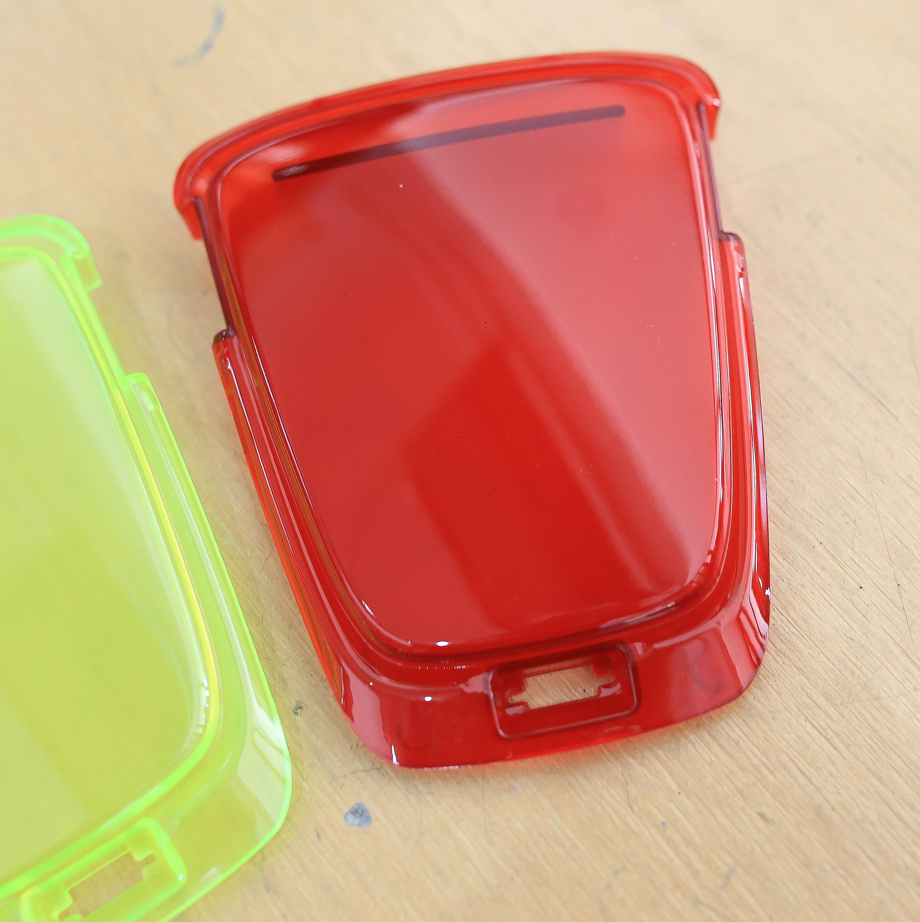 ฝาครอบหน้าแต่งสีใส แดง น้ำเงิน เขียว งานเทียม Giorno+ ราคา180