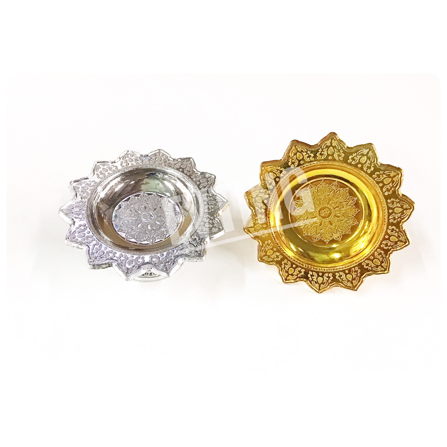 พานโตก 14ซม.ทอง(1*6) เพชร