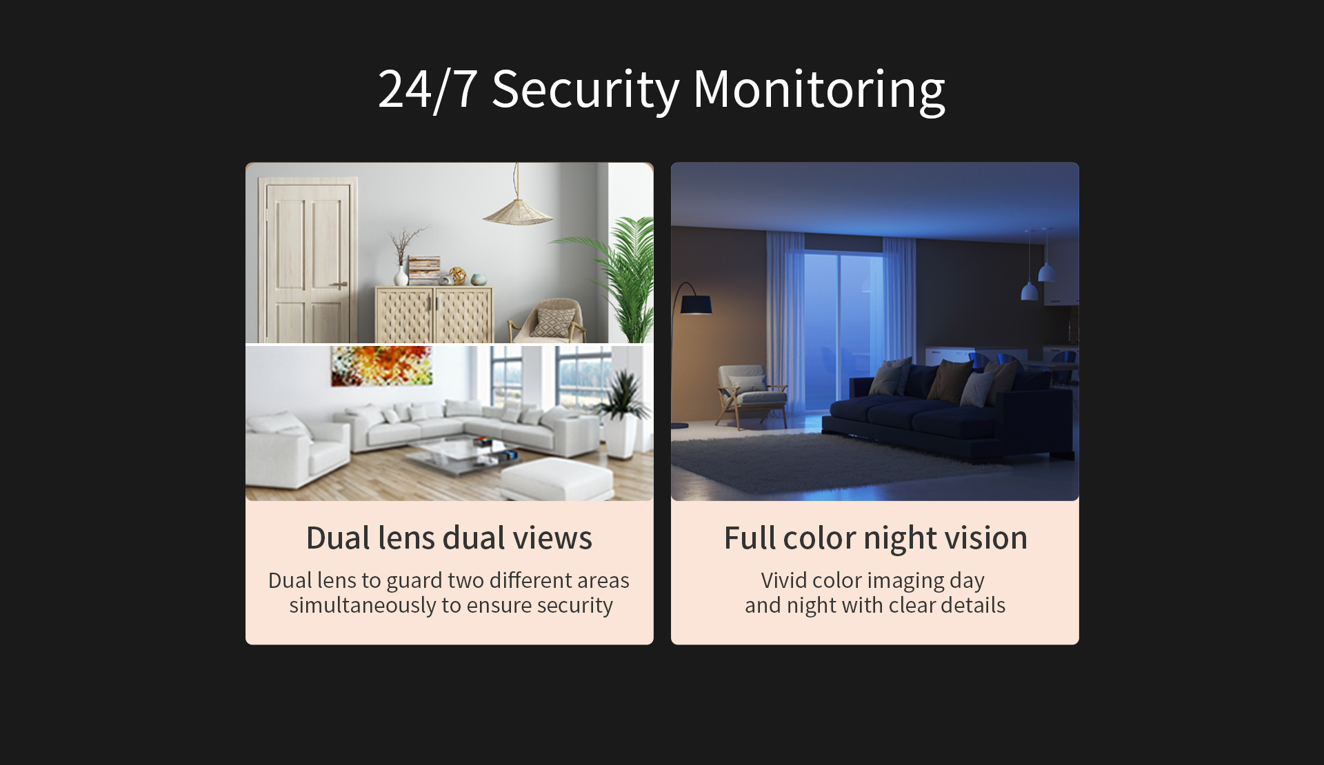 Vstarcam CS995DR กล้องวงจรปิดระบบ IP WIFI 2 MP Color Night Vision กล้องเลนส์คู่ มีไมค์และลำโพงในตัว BY BILLIONAIRE SECURETECH CS995DR