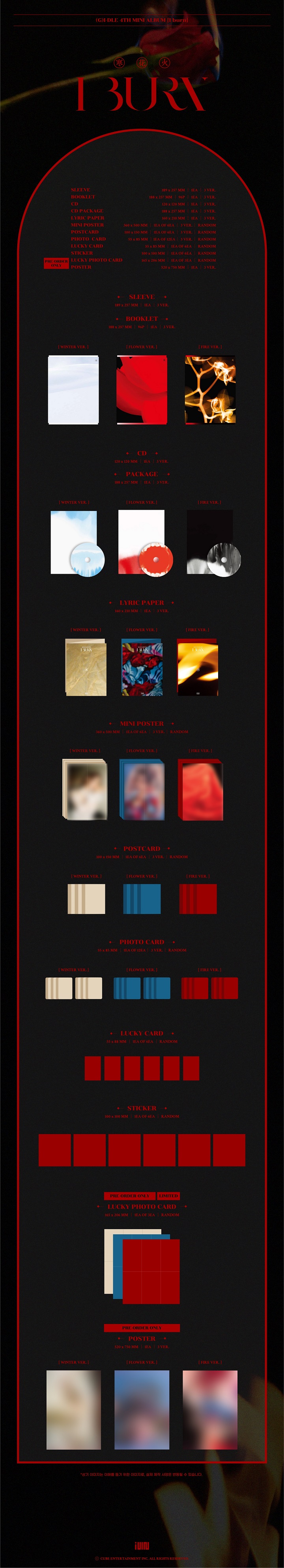 [PRE-ORDER] (G)I-DLE - 4th Mini Album "I BURN"