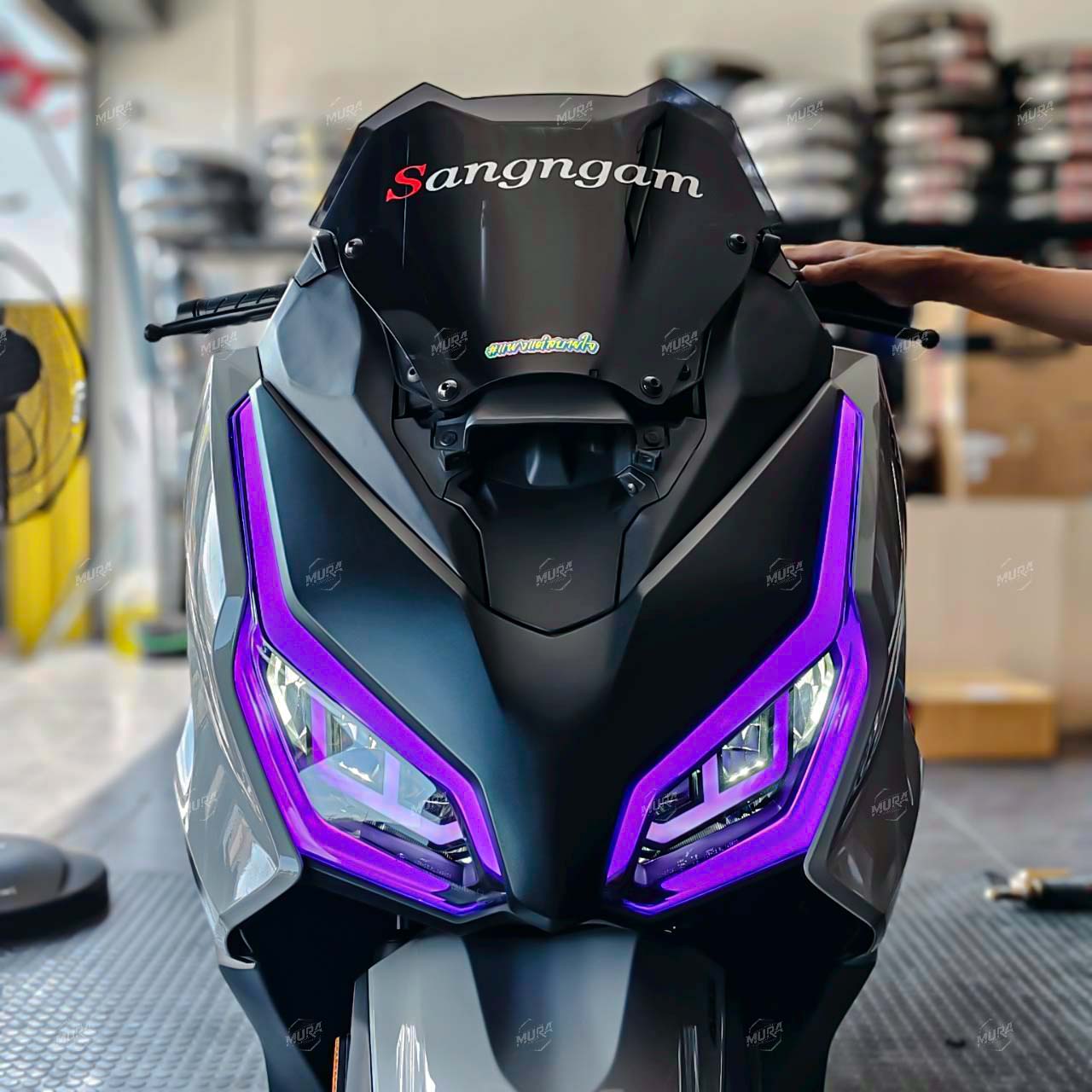 ไฟหน้าซิ่ง Forza350 RGB BM ปรับได้ 200 โหมด