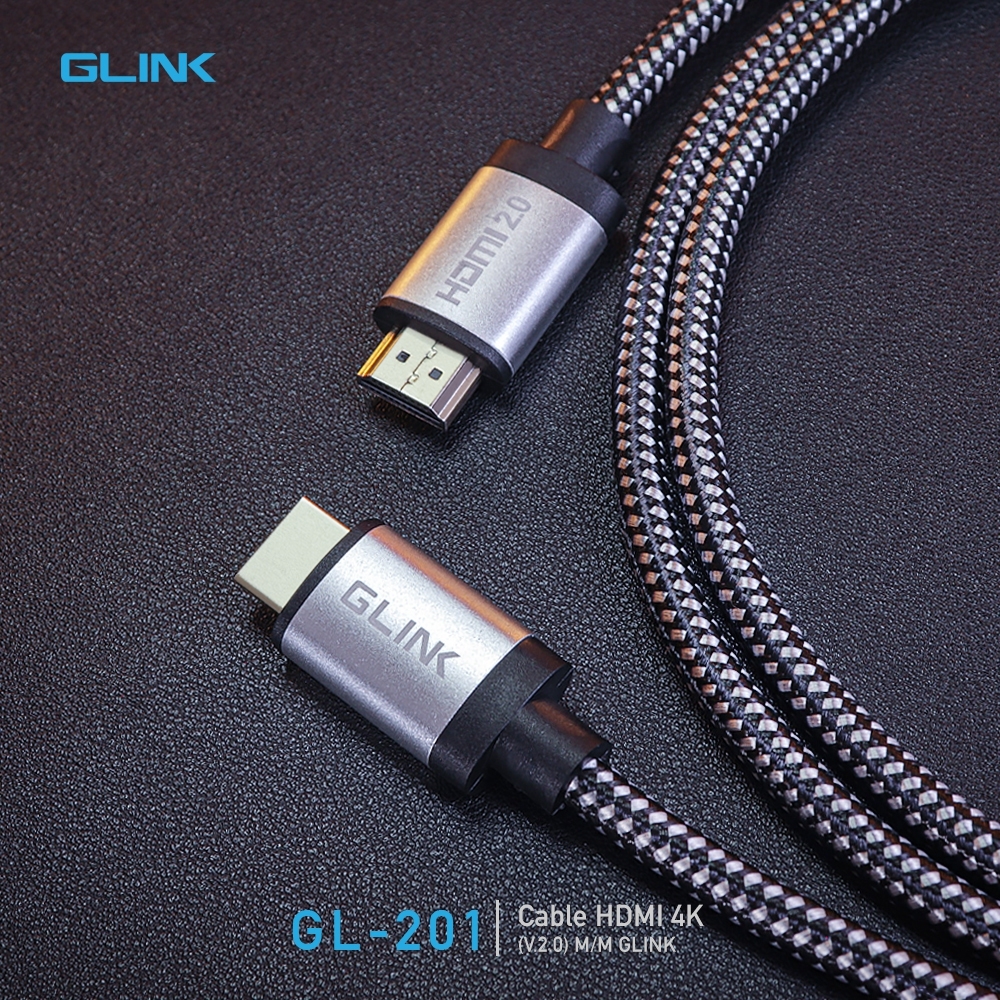 GLINK GL201 / GL-201 สาย HDMI 2.0 4K ความยาว 3 เมตร คุณภาพสูง BY BILLIONAIRE SECURETECH GL201 3M.