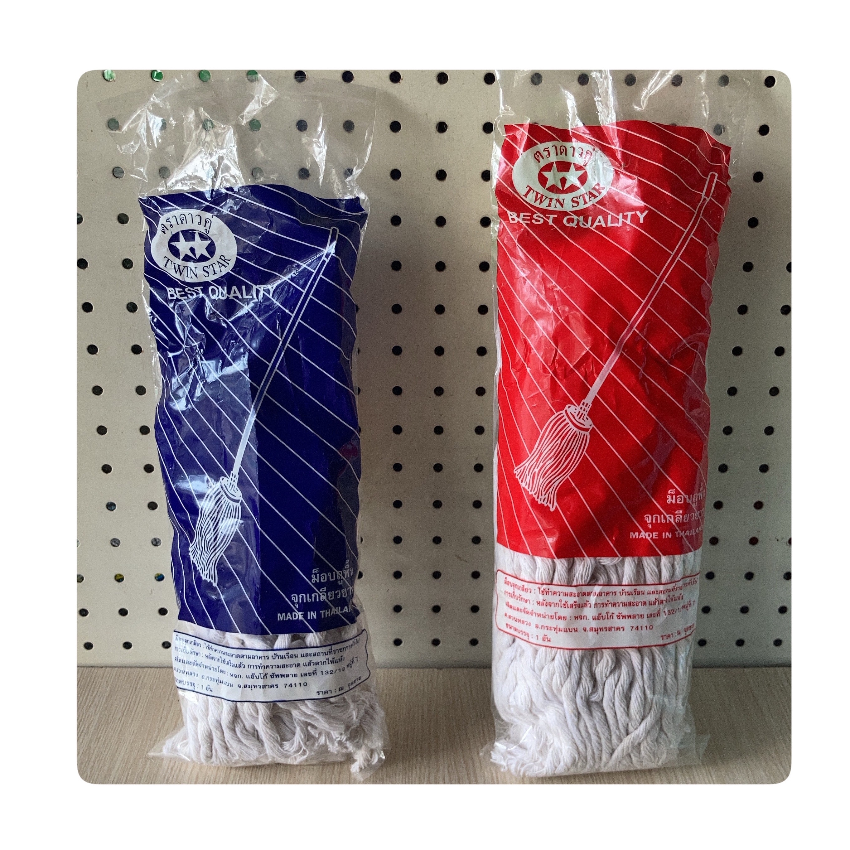 อะไหล่ผ้าม๊อบ จุกกลม 180 g (น้ำเงิน)