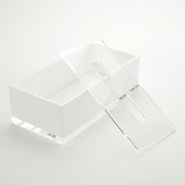 Acrylic Tissue holder กล่องทิชชูอะคริลิค ฐาน 10 มิลใส