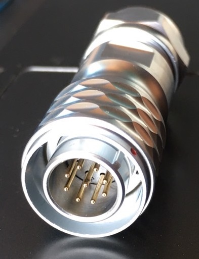 9pole male #0.75sqmm 3A, cable OD.5-8mm IP67 "SF1210/P9II"