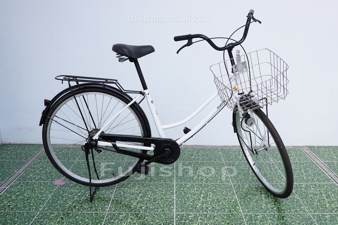จักรยานแม่บ้านญี่ปุ่น - ล้อ 26 นิ้ว - ไม่มีเกียร์ - Affiche - สีขาว [จักรยานมือสอง]