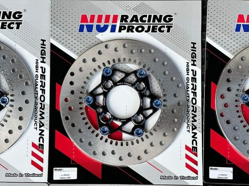 จานแท้ แต่งไส้ Nui racing สำหรับ Giorno + 🔥🔥 • ไส้ดำหมุดแดง • ไส้ดำหมุดส้ม • ไส้ดำหมุดชมพู • ไส้ดำหมุดเขียว • ไส้ดำหมุดน้ำเงิน ราคา2500