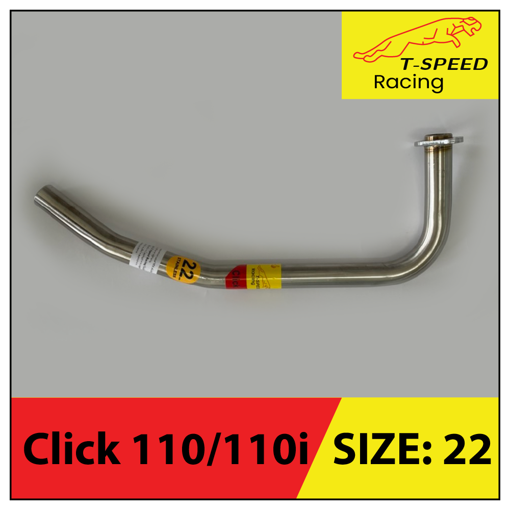 คอท่อ Honda Click 110/110i 🔩 Stainless steel แท้ เกรด 304 หนา: 1.2 มิลลิเมตร มีขนาดให้เลือก: 22 m.m. ราคา 250 บาท 25 m.m. ราคา 250 บาท 28 m.m. ราคา 300 บาท 32 m.m. ราคา 400 บาท