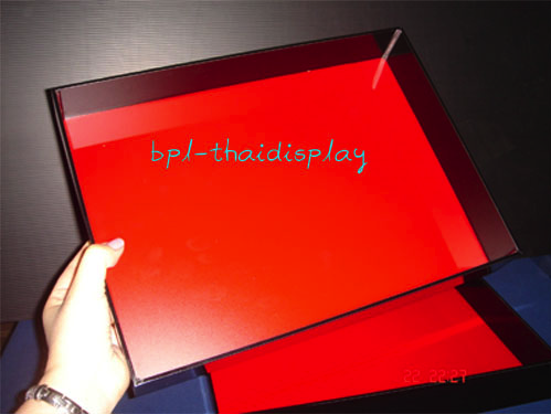 ถาดใส่ซูชิอะครีลิค พร้อมฝาปิด