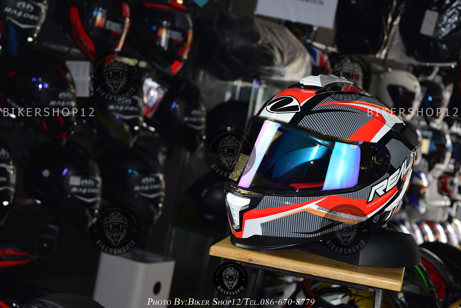 หมวกกันน็อค REAL รุ่น Hurricane Race X คละสี