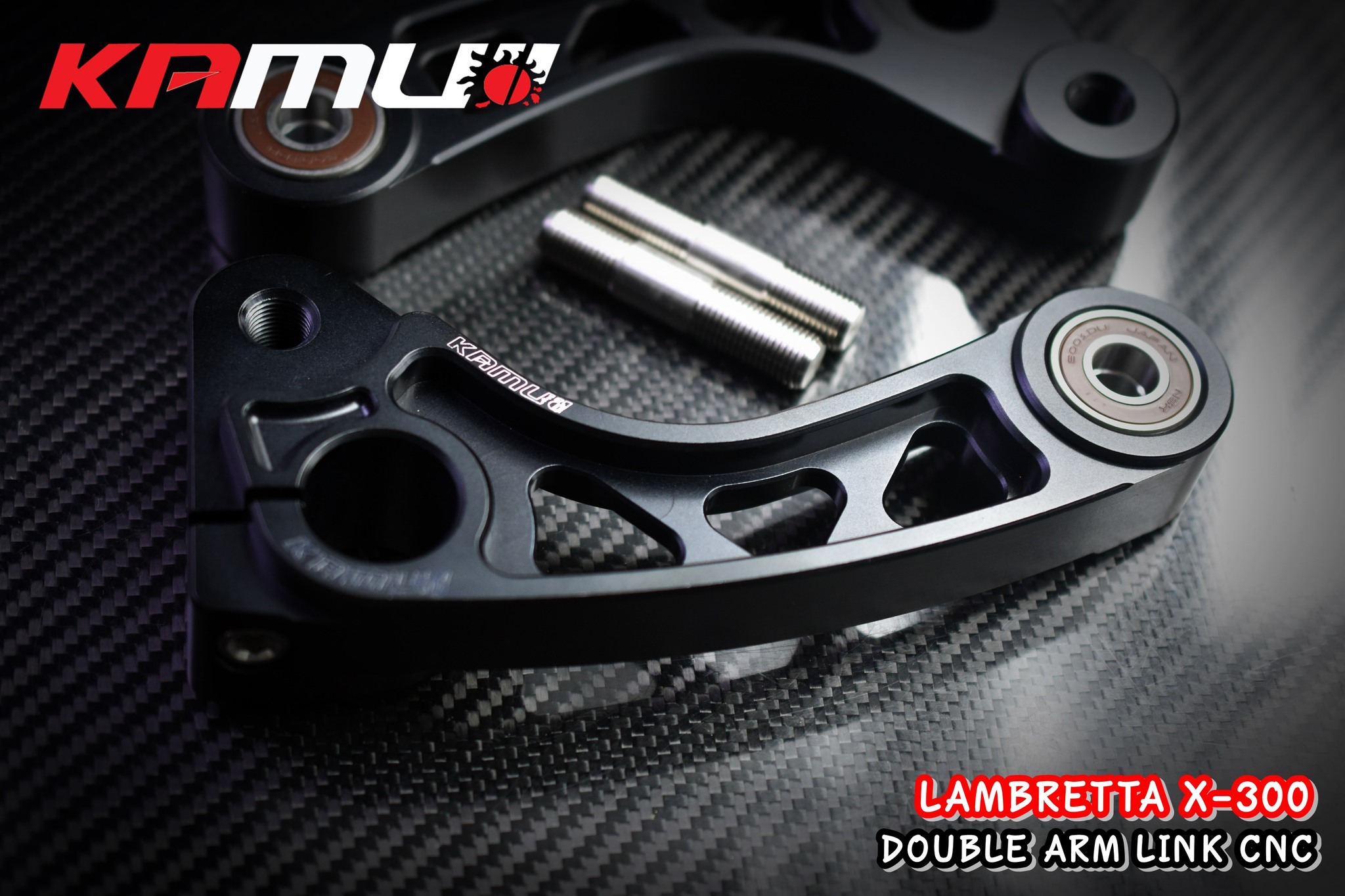 Double Arm Link CNC Lambretta X-300 ขาค้ำปั๊มหน้า CNC