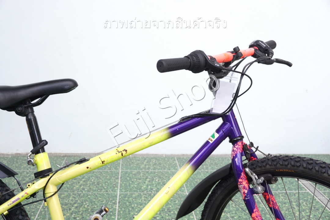 จักรยานเสือภูเขาญี่ปุ่น- ล้อ 26 นิ้ว - มีเกียร์ - โครโมลี่ - สีม่วง [จักรยานมือสอง]