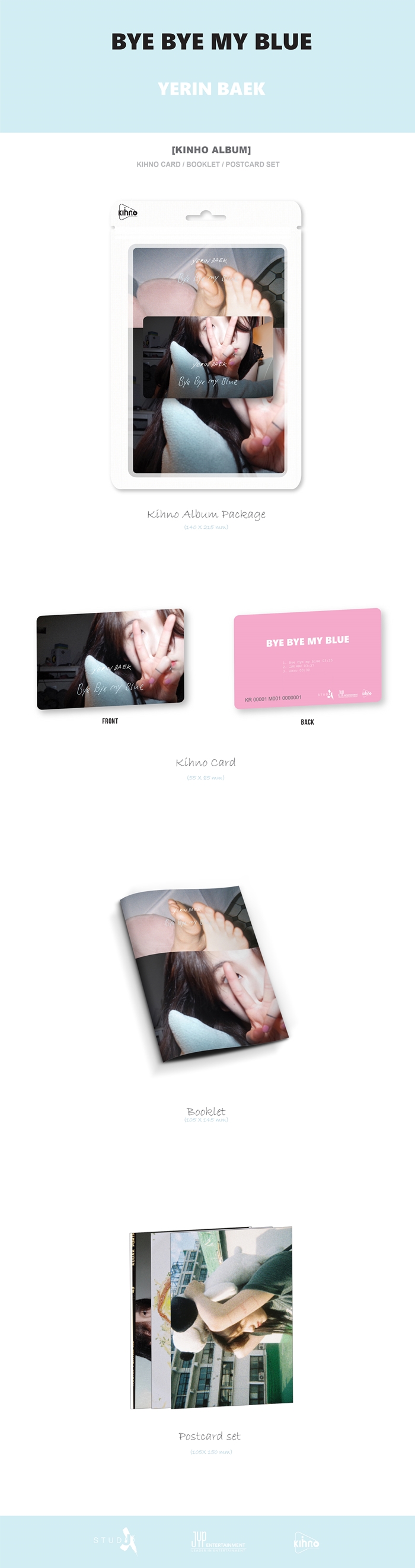 [PRE-ORDER] BAEK YERIN - Kihno Album "BYE BYE MY BLUE"