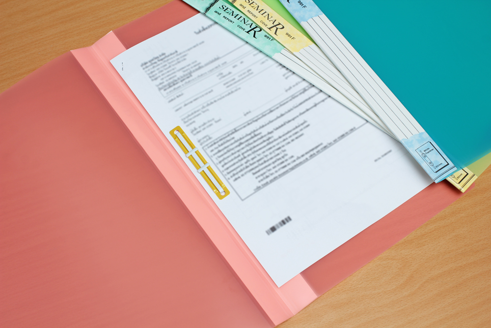 แฟ้มสัมมนา พร้อมลิ้นแฟ้มพลาสติก Seminar Folder