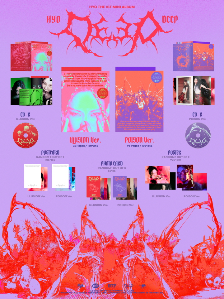 [PRE-ORDER] HYO - 1st Mini Album "DEEP"