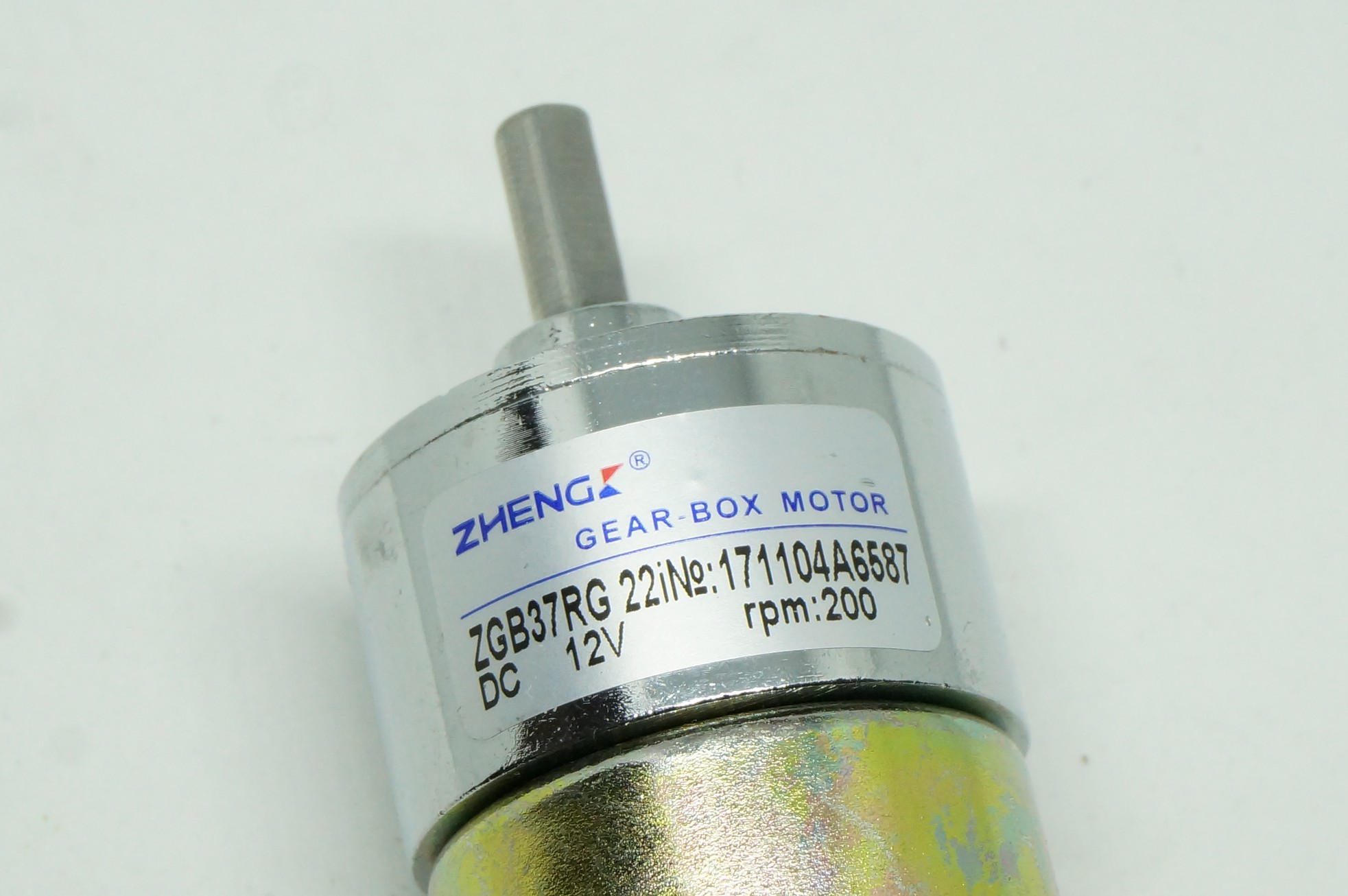 12V DC gear motor แกนเยื้อง (ZGB37RG)