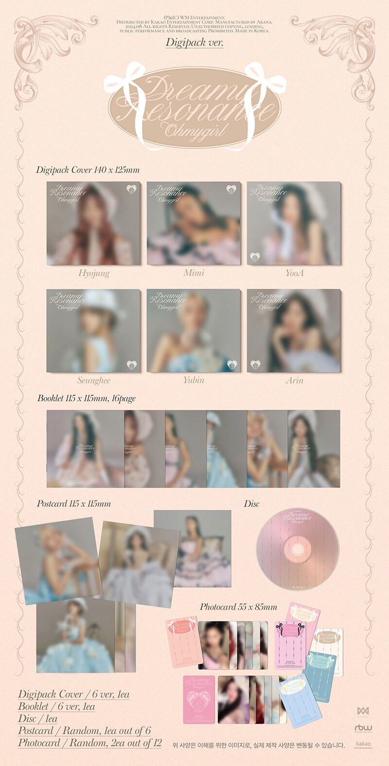 [PRE-ORDER] OH MY GIRL - 10th Mini Album "Dreamy Resonance" (Digipack)