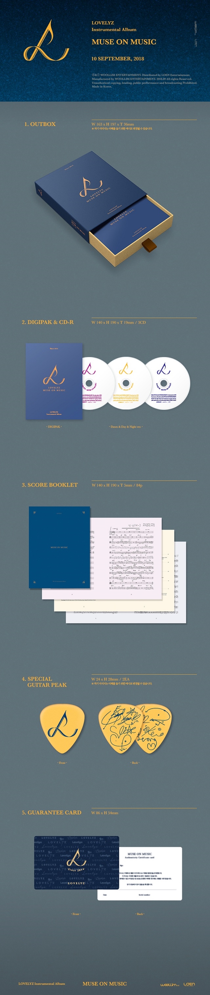 [PRE-ORDER] LOVELYZ - Instrumental Album "MUSE ON MUSIC" (Limited Edition - 3CD)