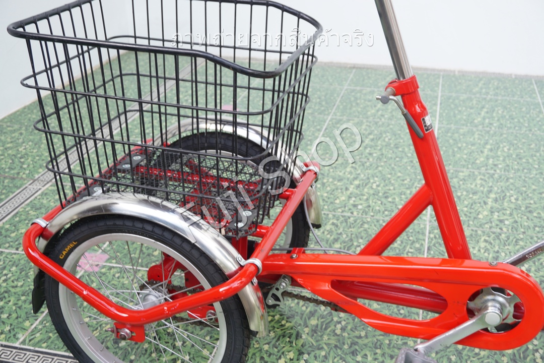 จักรยานสามล้อญี่ปุ่น - ล้อ 20/16 นิ้ว - ไม่มีเกียร์ - Beneroll - สีแดง [จักรยานมือสอง]