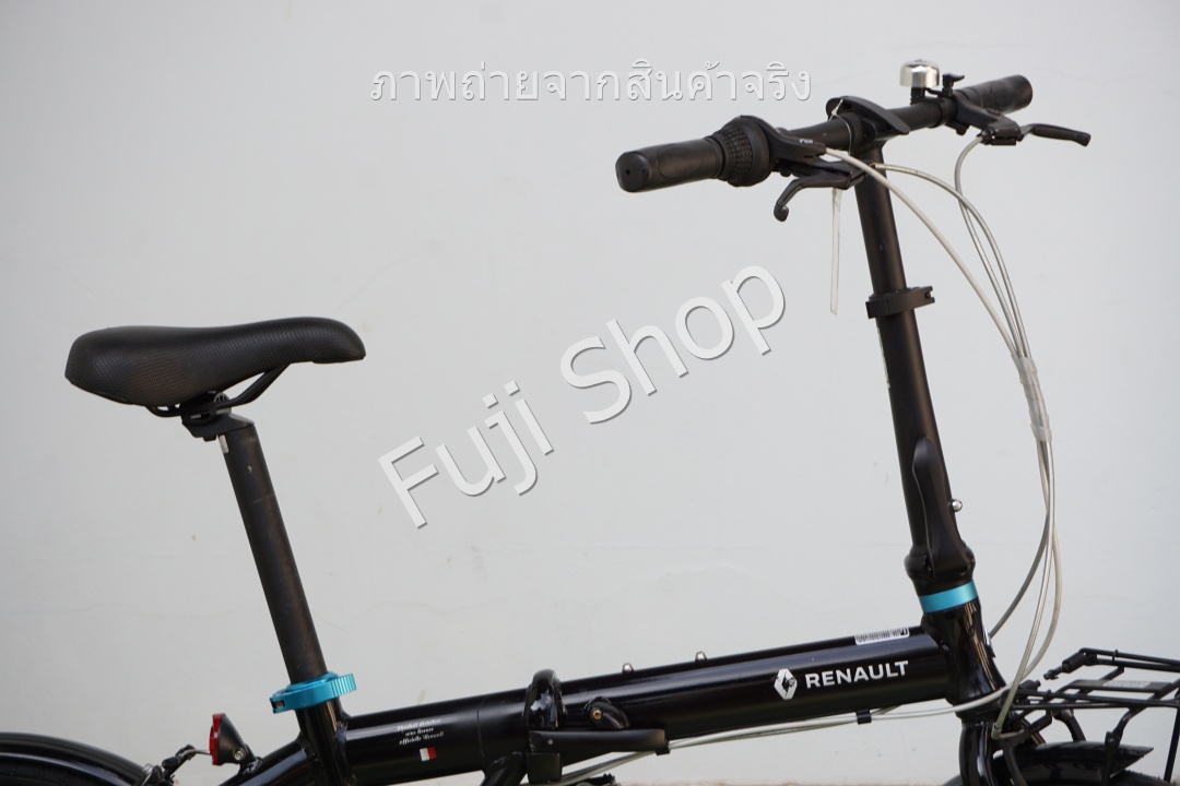 จักรยานพับได้ญี่ปุ่น - ล้อ 20 นิ้ว - มีเกียร์ - อลูมิเนียม - Renault Light 10 - สีดำ [จักรยานมือสอง]
