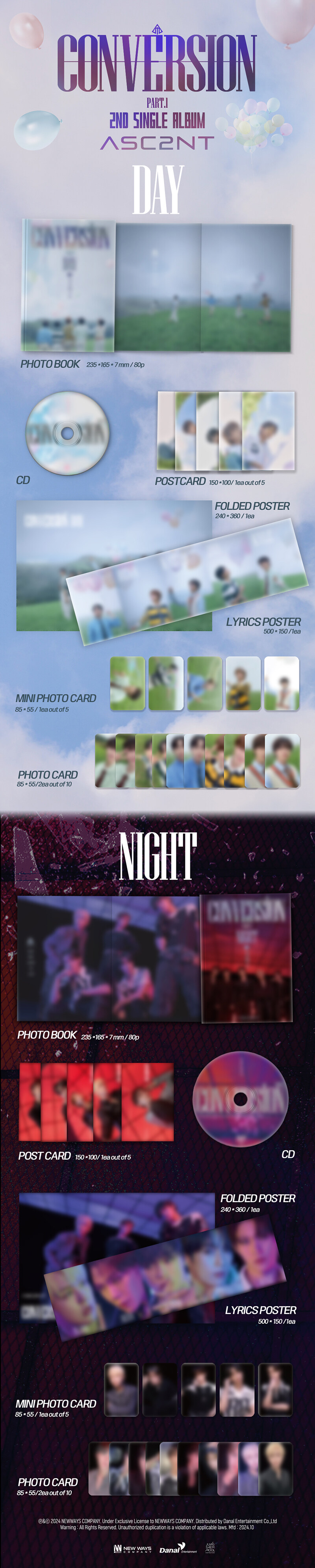 [PRE-ORDER] ASC2NT - 2nd Single Album "Conversion Part.1"