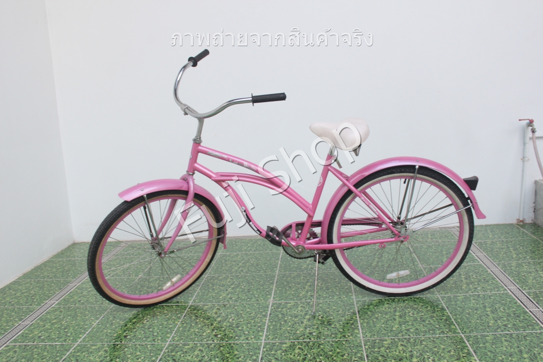 จักรยานญี่ปุ่น - ล้อ 26 นิ้ว - ไม่มีเกียร์ - สีชมพู [จักรยานมือสอง]
