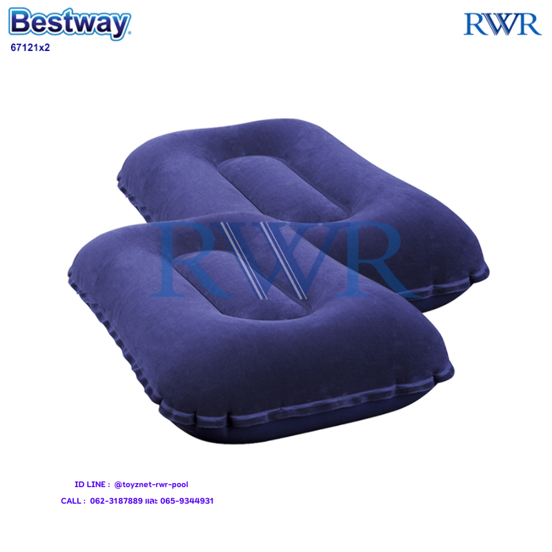 Bestway Air Pillow 42x26x10 cm Blue Twin pack no.67121
