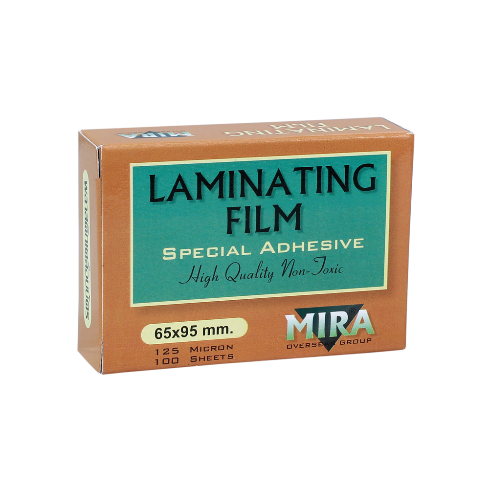 พลาสติกเคลือบบัตร 6.5x9.5ซม. หนา 125ไมครอน MIRA