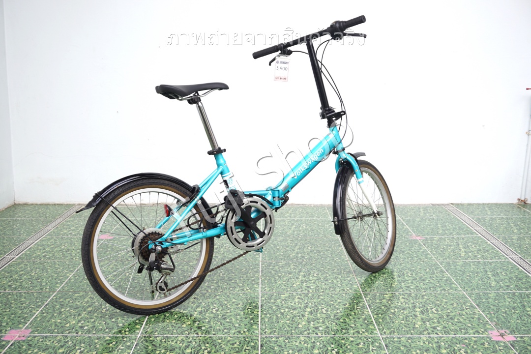 จักรยานพับได้ญี่ปุ่น - ล้อ 20 นิ้ว - มีเกียร์ - Volkswagen - สีฟ้า [จักรยานมือสอง]