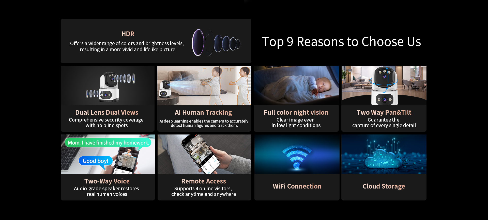 Vstarcam CS995DR กล้องวงจรปิดระบบ IP WIFI 2 MP Color Night Vision กล้องเลนส์คู่ มีไมค์และลำโพงในตัว BY BILLIONAIRE SECURETECH CS995DR
