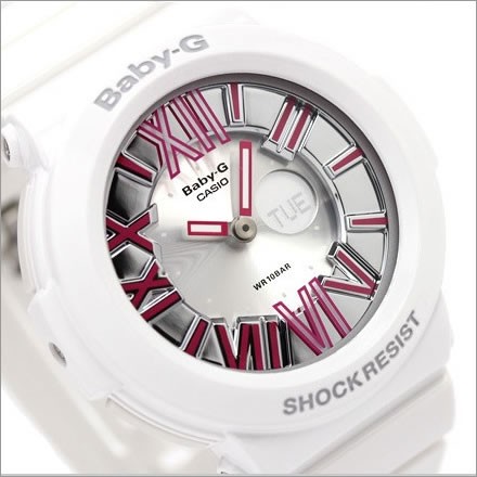 นาฬิกาข้อมือ CASIO BABY-G BGA-160-7B2 สีขาว-ชมพู สำหรับคุณผู้หญิง ของแท้ ประกันศูนย์